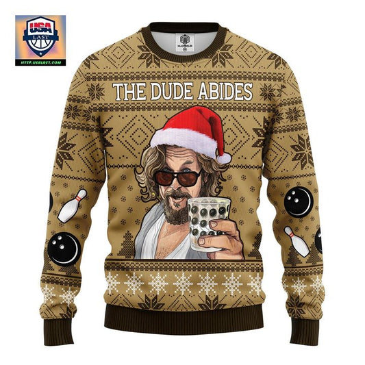 The Big Lebowski The Dude Abides Ugly Christmas Sweater Amazing Gift Idea Thanksgiving Gift ? Usalast
