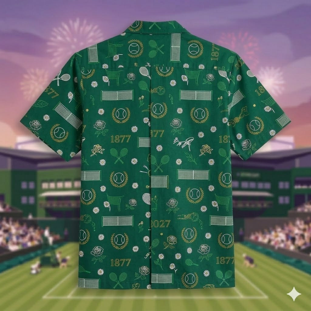 Unisex The Championships Wimbledon 150th Anniversary 1877-2027 Graphic Hawaiian Shirt for Soccer Fans – Moonbestprint