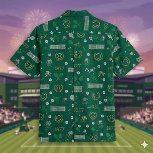 Unisex The Championships Wimbledon 150th Anniversary 1877-2027 Graphic Hawaiian Shirt for Soccer Fans – Moonbestprint