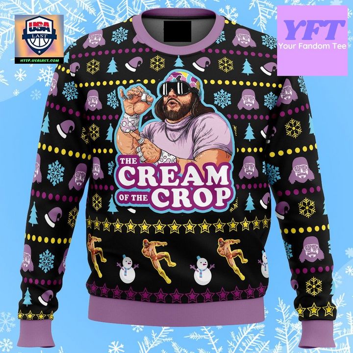 The Cream Of The Crop Pro Wrestling Macho Randy Savage 3d Ugly Christmas Sweater ? Usalast