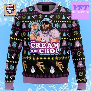The Cream Of The Crop Pro Wrestling Macho Randy Savage 3d Ugly Christmas Sweater ? Usalast