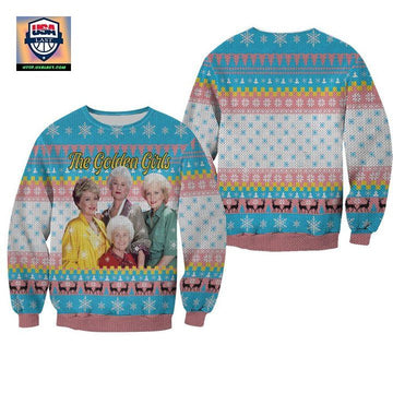 The Golden Girls Fan Christmas Knitting Pattern Sweater 3D Sweater ? Usalast