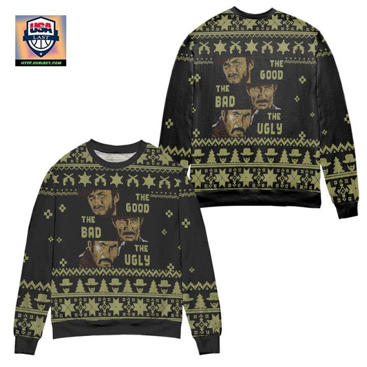 The Good The Bad And The Ugly Ugly Christmas Sweater ? Black ? Usalast