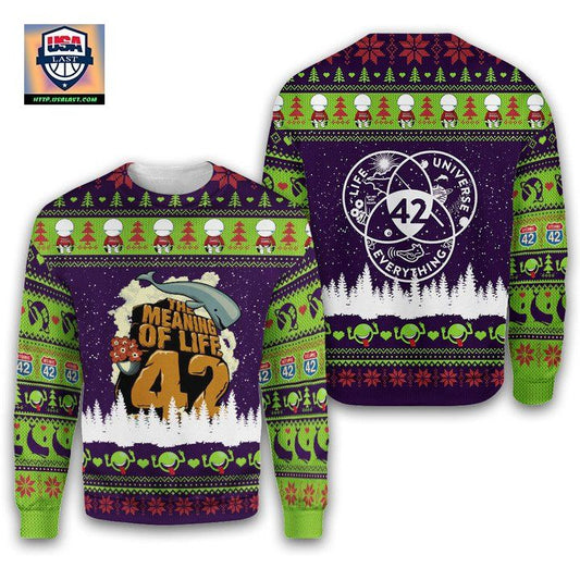 The Hitchhiker8217S Guide To The Galaxy Ugly Sweater Style 3D All Over Printed Shirt Sweater Hoodie Bomber Jacket The Hitchhiker8217S Guide To The Galaxy ? Usalast