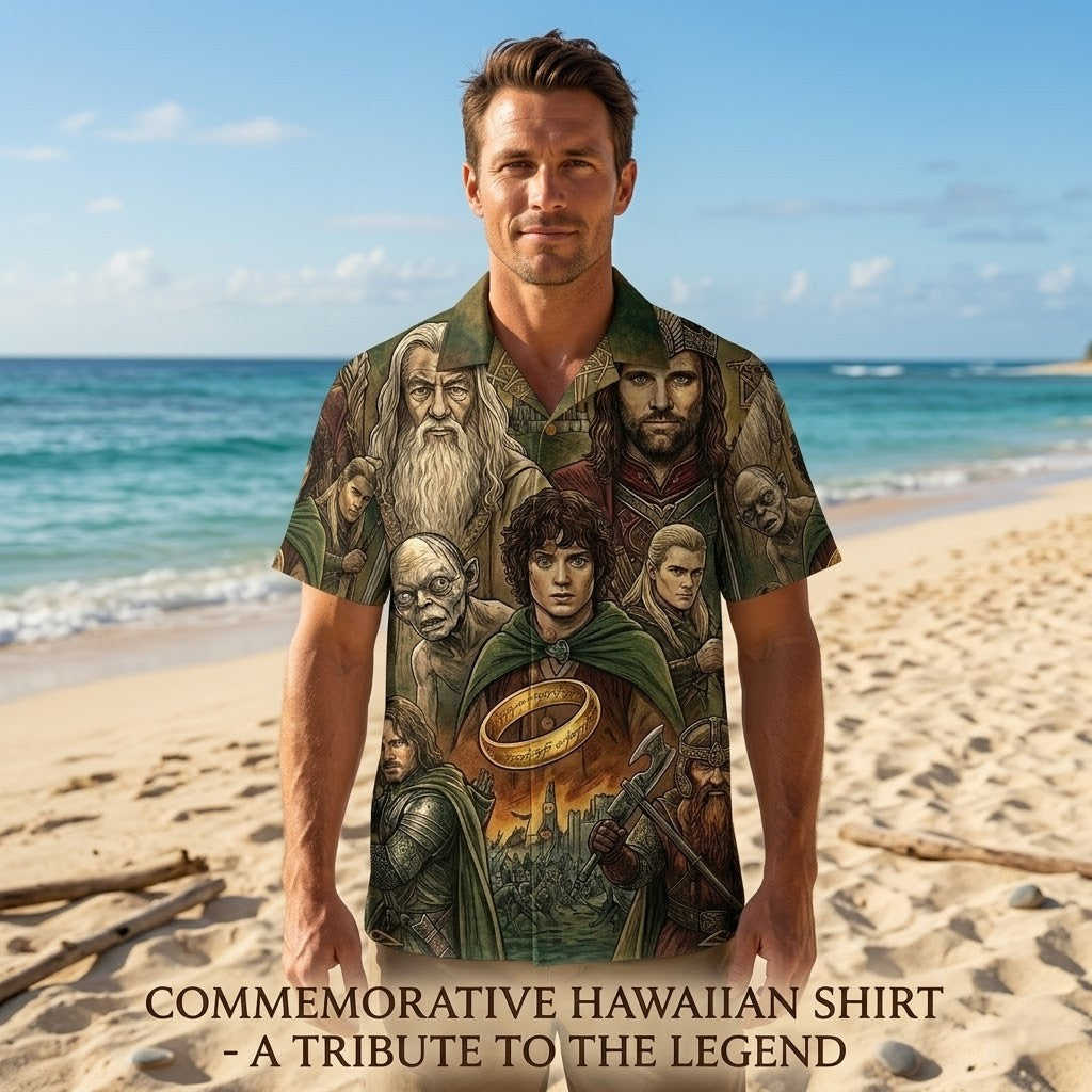 Unisex The Lord of the Rings 25th Anniversary Collection Graphic Hawaiian Shirt for Movie Fans – Moonbestprint