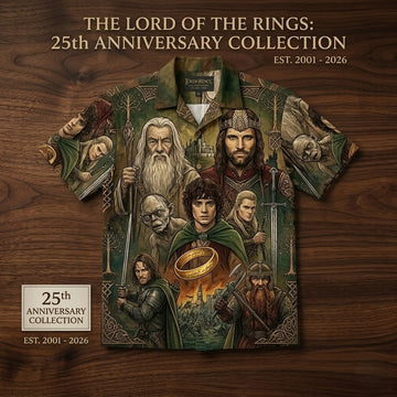 Unisex The Lord of the Rings 25th Anniversary Collection Graphic Hawaiian Shirt for Movie Fans – Moonbestprint