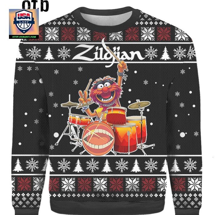 The Muppets Animal Drums Ugly 3D Christmas Sweater ? Usalast