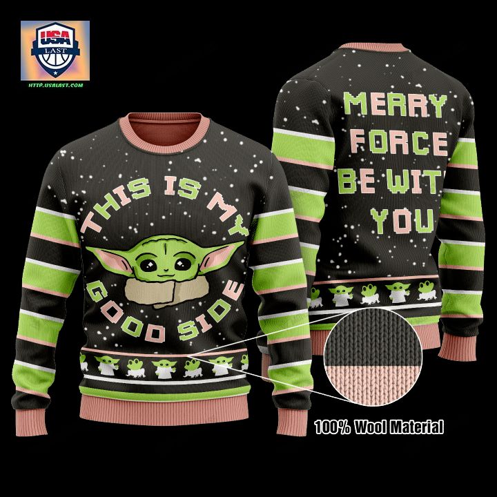 This Is My Good Side Baby Yoda Christmas Sweater ? Usalast