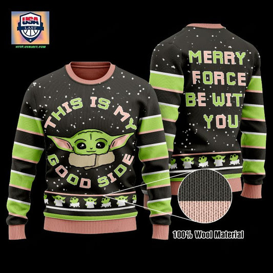 This Is My Good Side Baby Yoda Christmas Sweater ? Usalast