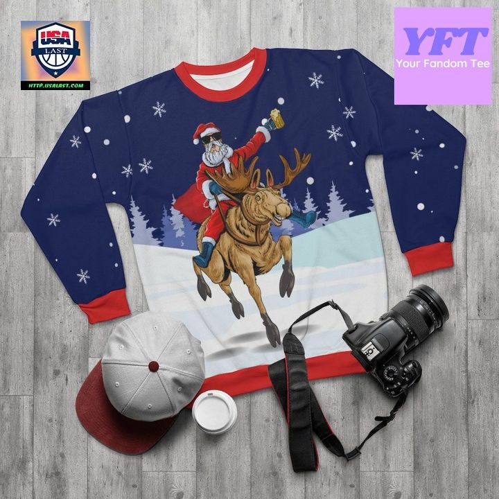 This Is My Merry Santa Xmassnow Is Out Ho Ho Ho Is Out 3d Ugly Christmas Sweater ? Usalast