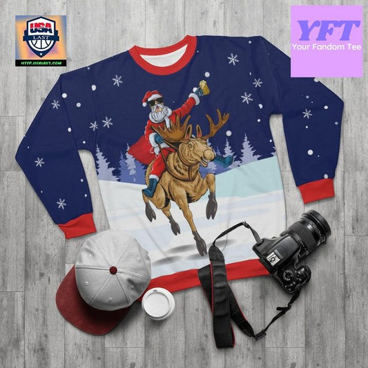 This Is My Merry Santa Xmassnow Is Out Ho Ho Ho Is Out 3d Ugly Christmas Sweater ? Usalast