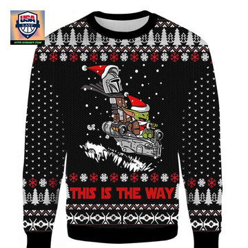 This Is The Way Yoda Star Wars Ugly 3D Christmas Sweater ? Usalast