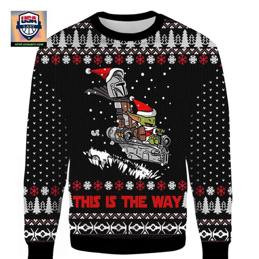 This Is The Way Yoda Star Wars Ugly 3D Christmas Sweater ? Usalast
