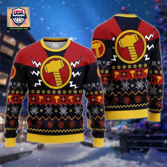 Thor Hammer Ugly Sweater Christmas ? Usalast