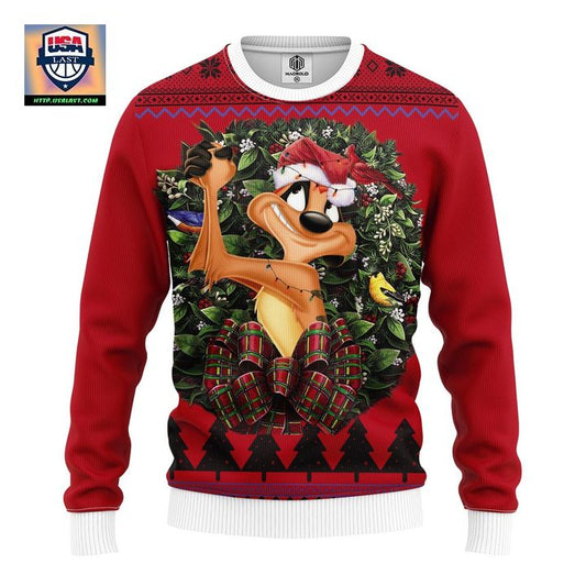 Timon Lion King Noel Mc Ugly Christmas Sweater Thanksgiving Gift ? Usalast