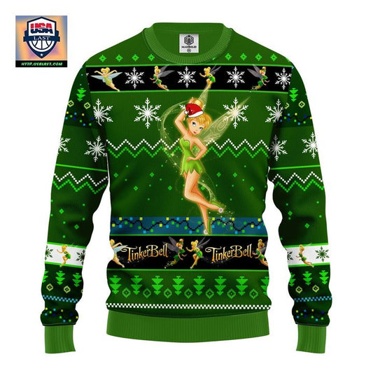 Tinker Bell Ugly Christmas Sweater Green Amazing Gift Idea Thanksgiving Gift ? Usalast