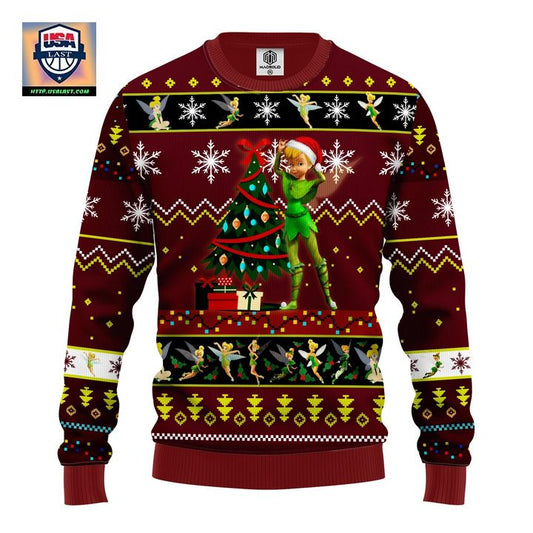 Tinker Bell Ugly Christmas Sweater Red 1- Amazing Gift Idea Thanksgiving Gift ? Usalast