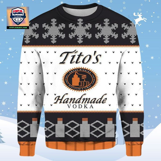 Tito?s Handmade Vokda White Ugly Christmas Sweater 2022 ? Usalast