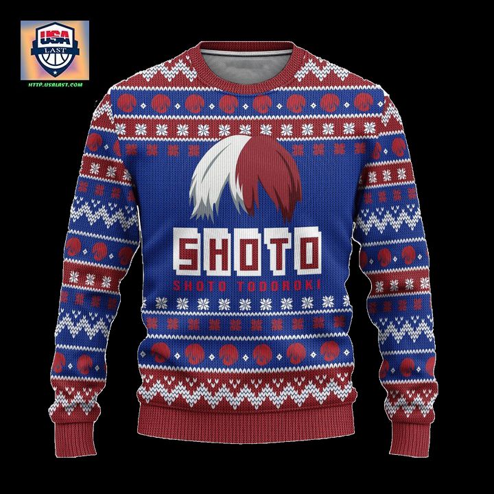 Todoroki My Hero Academia Anime Ugly Christmas Sweater Xmas Gift ? Usalast