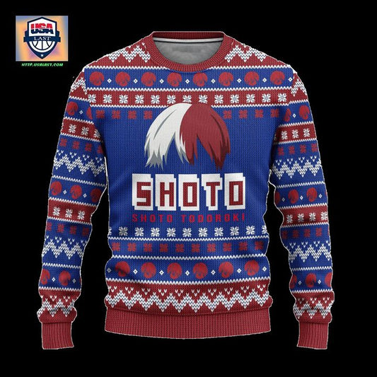Todoroki My Hero Academia Anime Ugly Christmas Sweater Xmas Gift ? Usalast