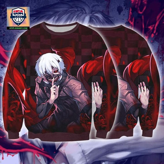 Tokyo Ghol Sweater ? Kaneki Ken Angry 3D Printed Sweater ? Usalast