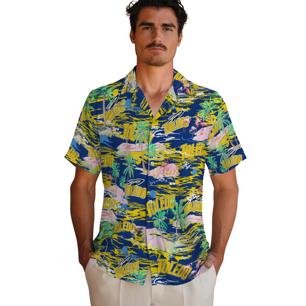 Toledo Rockets Flamingo Retreat 2026 Hawaiian Shirt – Moonbestprint