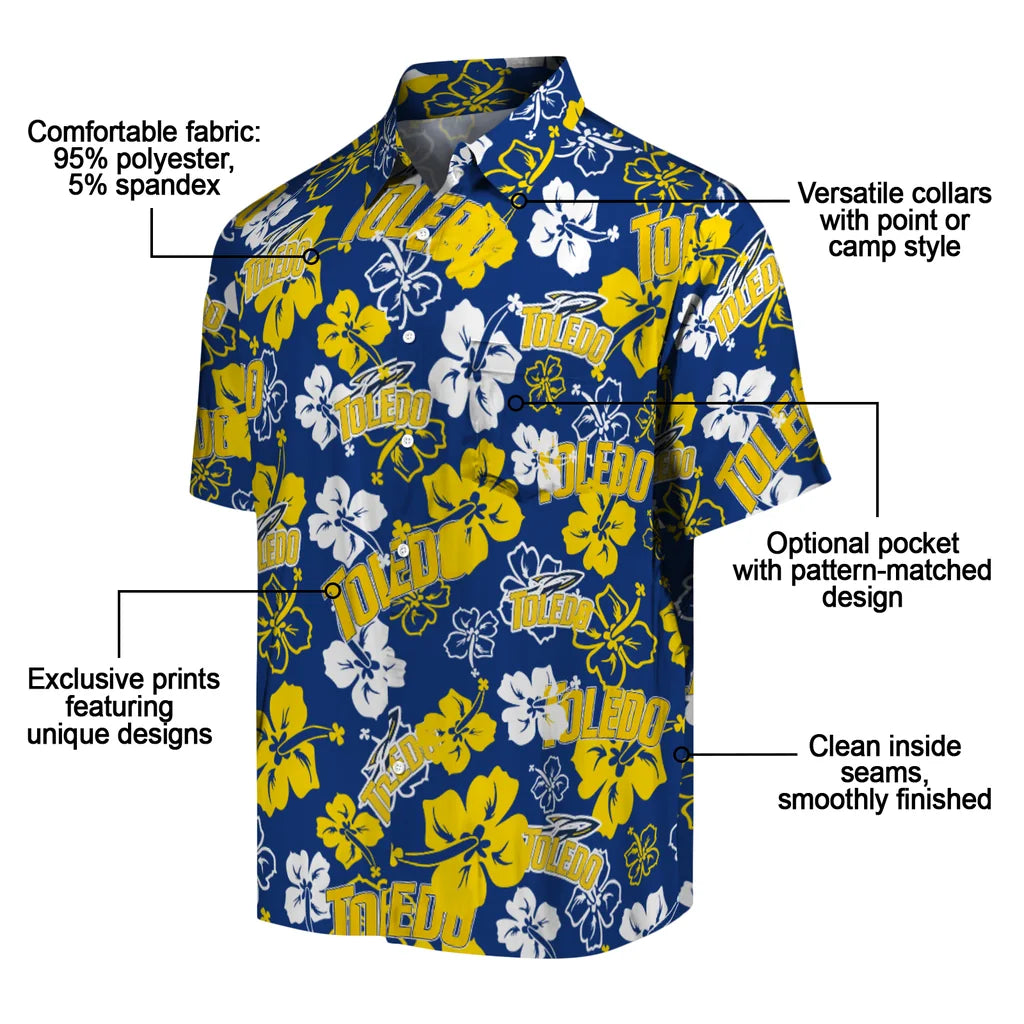 Toledo Rockets Hibiscus Bloom Hawaiian Shirt – Moonbestprint