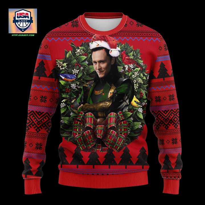 Tom Hiddleston Loki Avengers Noel Mc Ugly Christmas Sweater Thanksgiving Gift ? Usalast