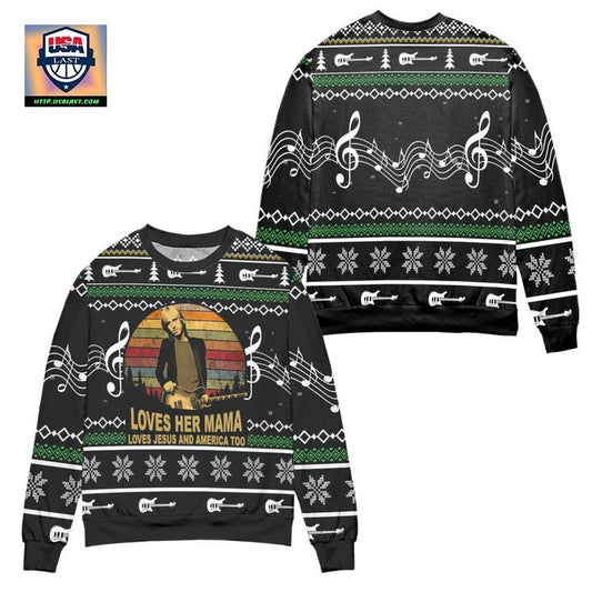 Tom Petty and the Heartbreakers Ugly Christmas Sweater ? Black ? Usalast