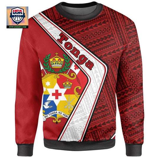 Tonga Sweater ? Polynesian Coat Of Arms A224 ? Usalast