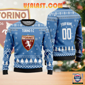 Torino FC Personalized Ugly Christmas Sweater Blue Version ? Usalast