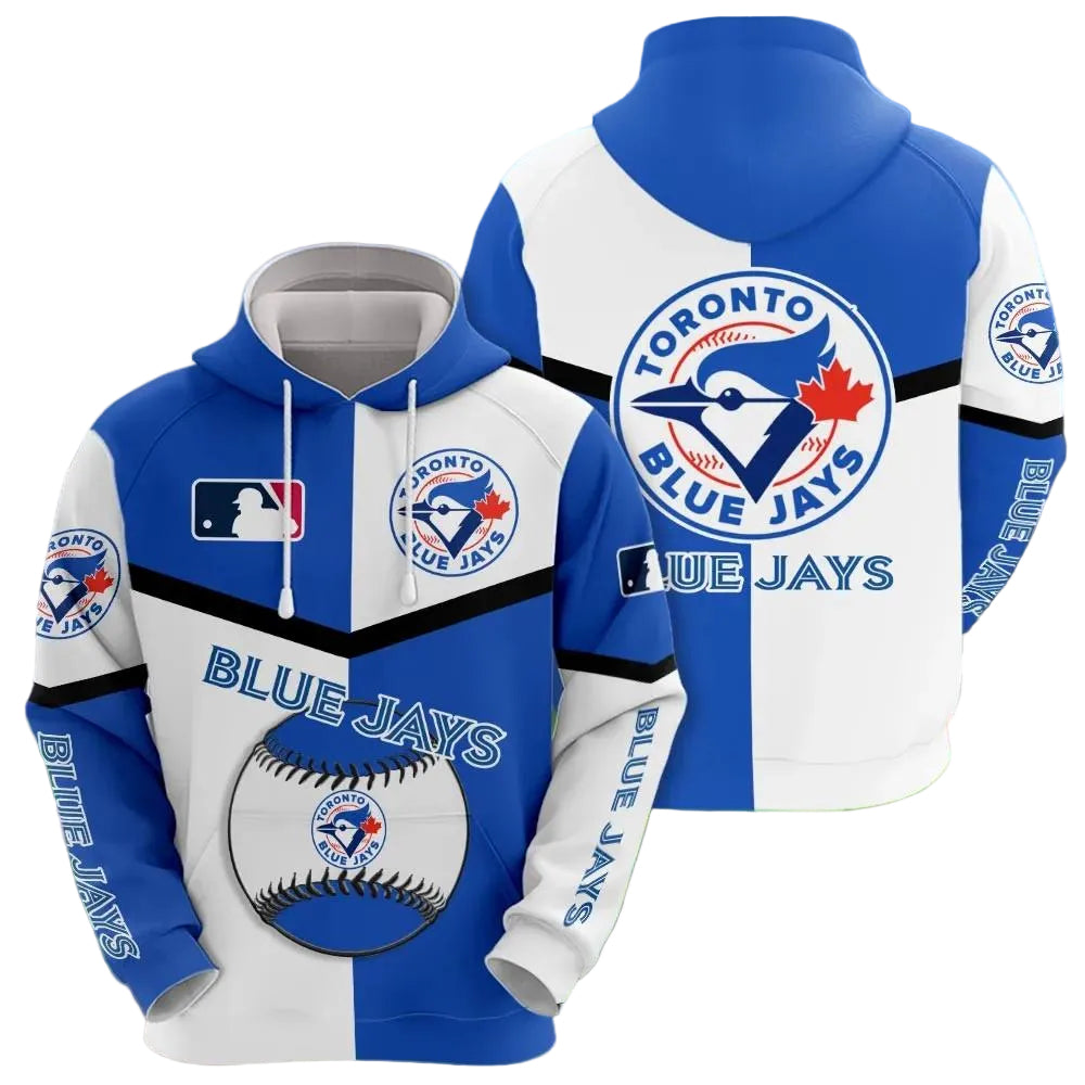 Toronto Blue Jays 3D MLB All Over Print Hoodie -Moonbestprint