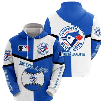 Toronto Blue Jays 3D MLB All Over Print Hoodie -Moonbestprint