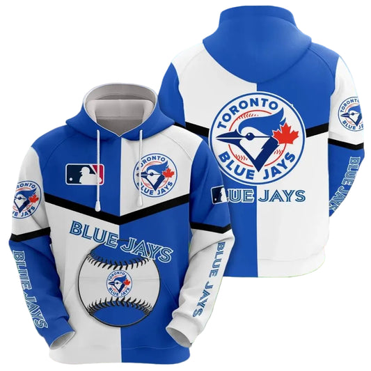 Toronto Blue Jays 3D MLB All Over Print Hoodie -Moonbestprint