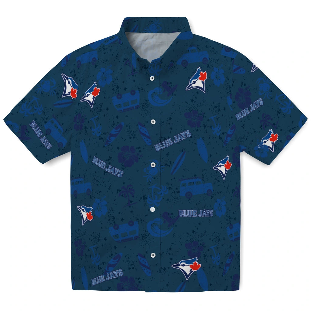 Toronto Blue Jays Hawaiian Shirt - Beach Vibe | Moonbestprint