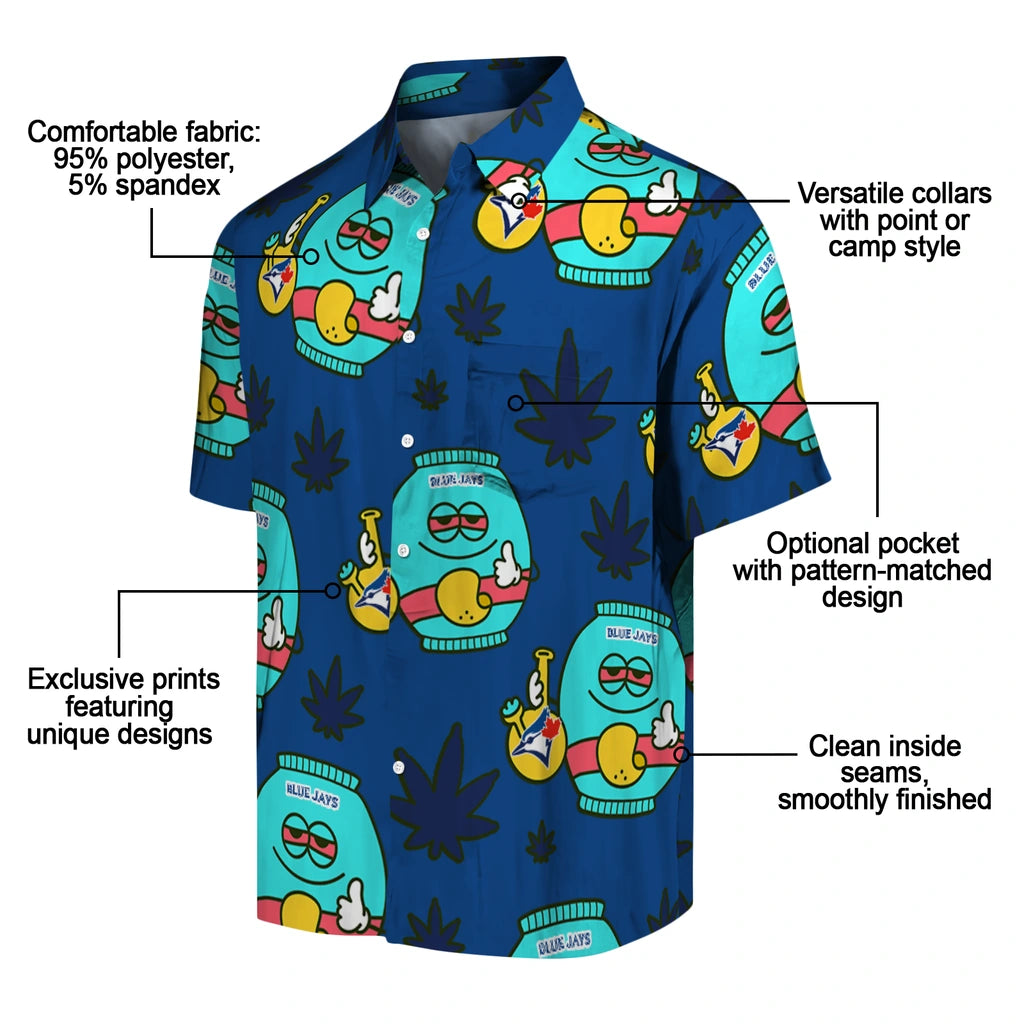 Toronto Blue Jays Hawaiian Shirt - Chill Vibe | Moonbestprint