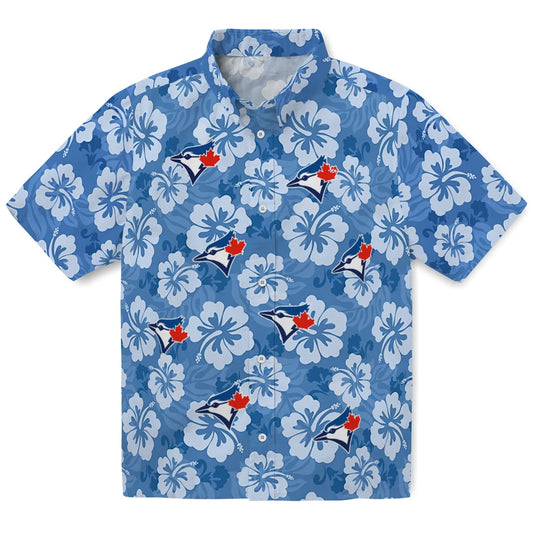 Toronto Blue Jays Hawaiian Shirt - Hibiscus Cluster | Moonbestprint
