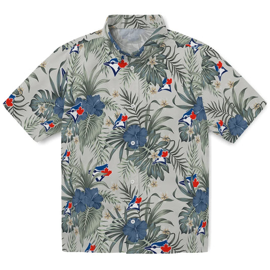 Toronto Blue Jays Hawaiian Shirt - Hibiscus Designs | Moonbestprint