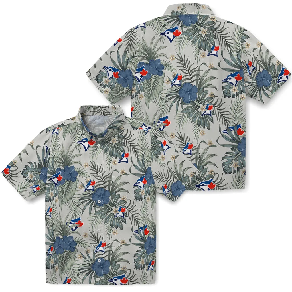 Toronto Blue Jays Hawaiian Shirt - Hibiscus Designs | Moonbestprint