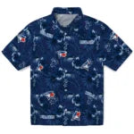 Toronto Blue Jays Hawaiian Shirt - Hibiscus Exotic | Moonbestprint