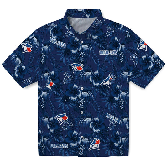 Toronto Blue Jays Hawaiian Shirt - Hibiscus Exotic | Moonbestprint