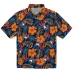 Toronto Blue Jays Hawaiian Shirt - Hibiscus Foliage | Moonbestprint