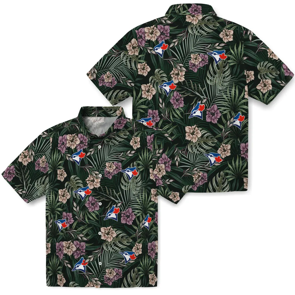 Toronto Blue Jays Hawaiian Shirt - Hibiscus Leaves Pattern | Moonbestprint