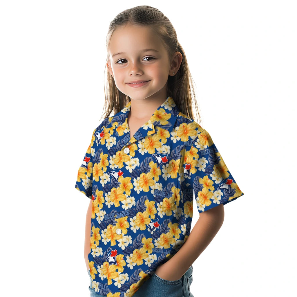 Toronto Blue Jays Hawaiian Shirt - Hibiscus Tropics | Moonbestprint
