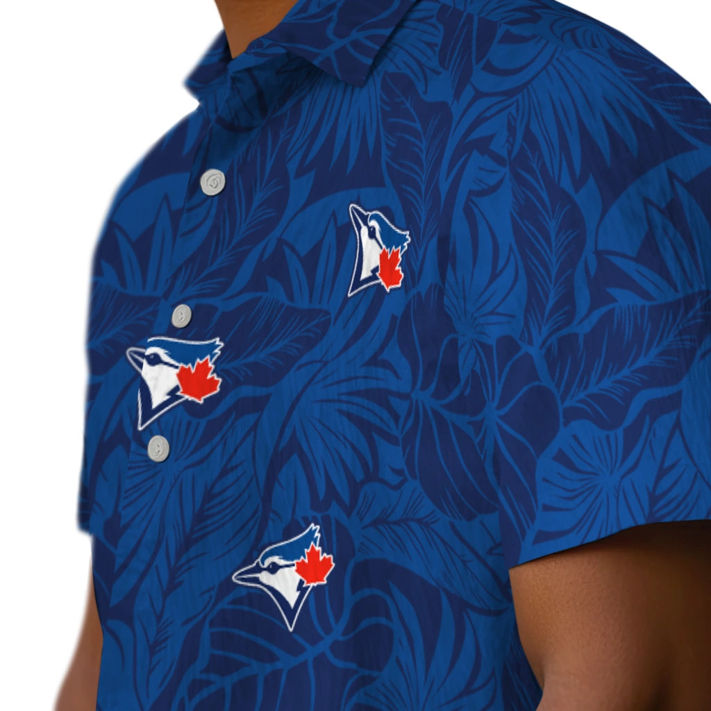 Toronto Blue Jays Hawaiian Shirt - Monstera Layer | Moonbestprint