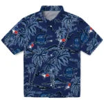 Toronto Blue Jays Hawaiian Shirt - Palm Sunset | Moonbestprint