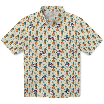 Toronto Blue Jays Hawaiian Shirt - Pineapple Delight | Moonbestprint