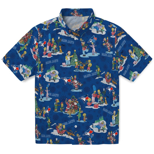 Toronto Blue Jays Hawaiian Shirt - Simpsons Christmas | Moonbestprint
