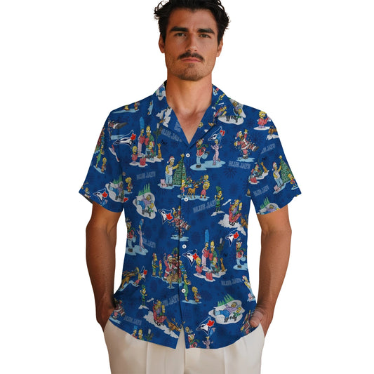 Toronto Blue Jays Hawaiian Shirt - Simpsons Christmas | Moonbestprint