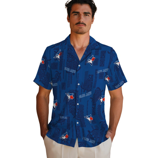 Toronto Blue Jays Hawaiian Shirt - Turtle Lines | Moonbestprint